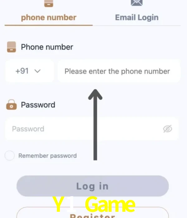 Y1 Game login